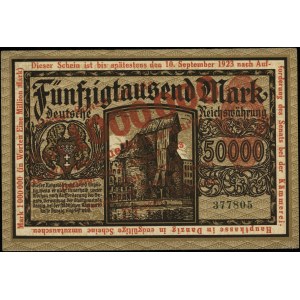 1.000.000 marek 8.08.1923, czerwony nadruk, numeracja 3...
