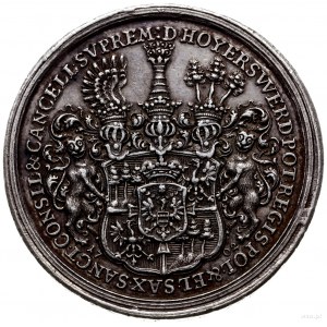 medal z 1702 r autorstwa Höcknera, wagi 1 1/2 talara, p...