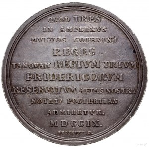 medal z 1709 r. autorstwa Heinricha Paula Groskurta wyb...