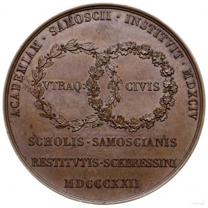 medal z 1822 r. autorstwa E. Gatteaux wybity na przenie...