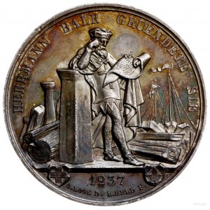 medal z 1837 r. autorstwa G. Loosa i L. Helda wybity na...