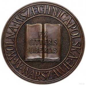 jednostronny medal bez daty nieznanego autostwa wybity ...
