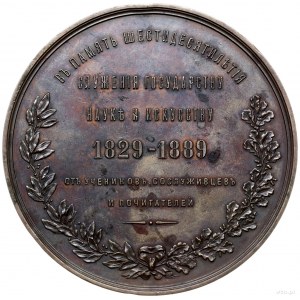 medal z 1889 r. autorstwa L. Steinmanna wybity na 60-le...
