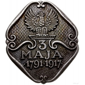 odznaka pamiątkowa z 1917 r. wydana przez Centralne Biu...
