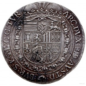talar 1653, Wiedeń; Aw: Popiersie w prawo, pod nim data...