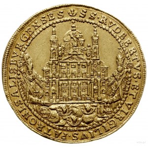6 dukatów 1655, Salzburg; odmiana średnicy 36 mm; Aw: H...