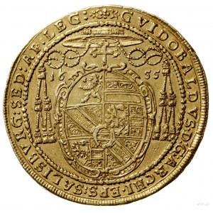6 dukatów 1655, Salzburg; odmiana średnicy 36 mm; Aw: H...