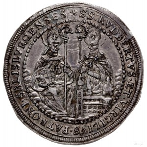 półtalar 1668, Salzburg; odmiana z św. Rupertem i Św. V...