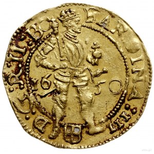 dukat 1650; z tytulaturą cesarza Ferdynanda II; Delmont...