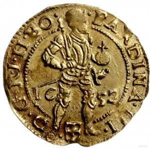 dukat 1652; z tytulaturą cesarza Ferdynanda II; Delmont...