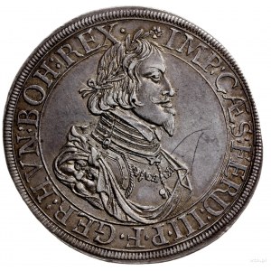 talar 1639; moneta z tytulaturą Ferdynanda III, Aw: Pop...