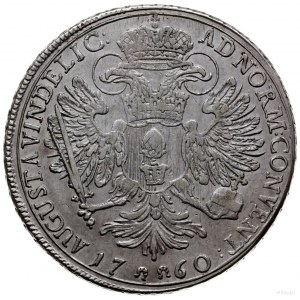 talar 1760; moneta z tytulaturą Franciszka I; Dav. 1926...