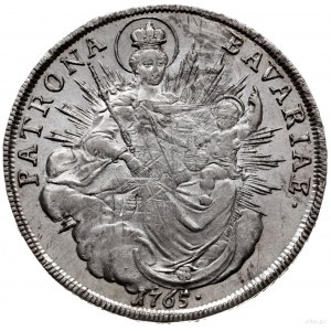 talar 1765, Monachium; Dav. 1953; srebro 27.95 g; justo...