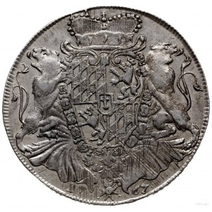 talar 1767 /A, Amberg; Dav. 1950; srebro 27.96 g; justo...