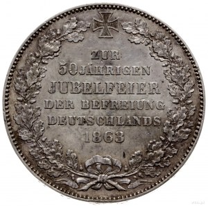 talar 1863; wybity na 50. rocznicę wyzwolenia Niemiec z...