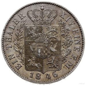 talar 1846, Hanower; AKS 9, Dav. 752, Thun 240; ładne l...