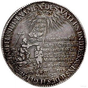 talar chrzcielny /tauftaler/ 1670, Gotha; moneta upamię...