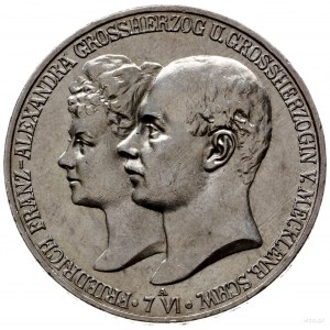 5 marek 1904, Berlin; moneta wybita z okazji ślubu z ks...