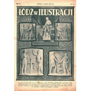 Łódź w Ilustracji, Odsłonięcie pominka Kościuszki, gazeta z 14 grudnia 1930 r.