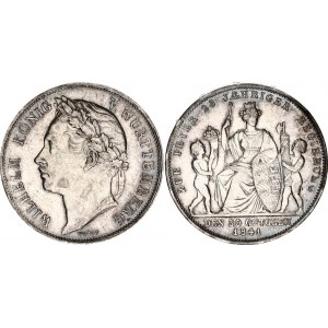 German States Wurttemberg 1 Gulden 1841