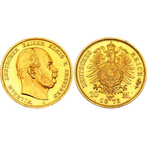 Germany - Empire Prussia 10 Mark 1873 A