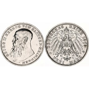 Germany - Empire Saxe-Meiningen 3 Mark 1913 D