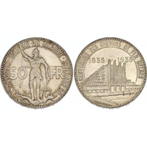 Belgium 50 Francs 1935 Original Box
