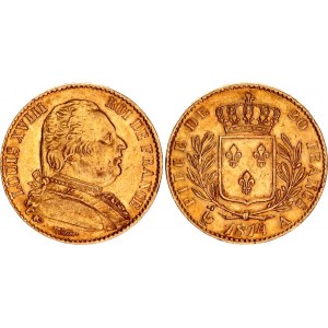 France 20 Francs 1814 A