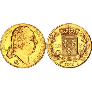 France 20 Francs 1819 A ANACS AU 53