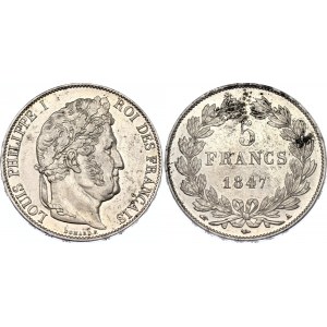 France 5 Francs 1847 A