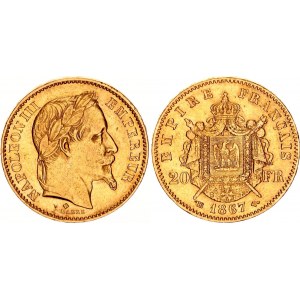 France 20 Francs 1867 BB