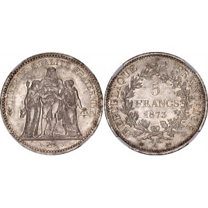 France 5 Francs 1873 A NGC MS 64+