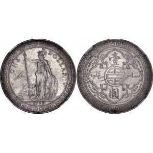 Great Britain 1 Trade Dollar 1909 B NGC MS 63