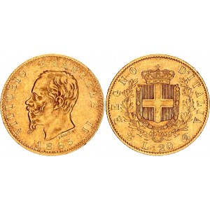 Italy 20 Lire 1865 T BN