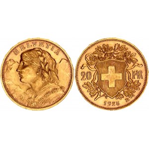 Switzerland 20 Francs 1925 B