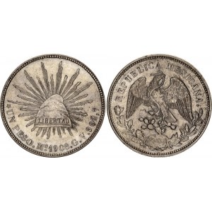 Mexico 1 Peso 1908 Mo GV
