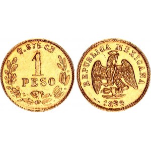 Mexico 1 Peso 1899 Cn Q
