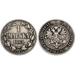 Russia - Finland 1 Markka 1864 S R1