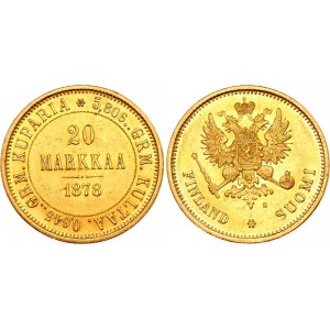 Russia - Finland 20 Markkaa 1878 S R