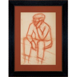 Zygmunt Menkes, Study of the figure of a seated man