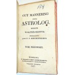 WALTER-SCOTT- GUY MANNERING THE ASTROLOGIST Bd. 1-4 (komplett in 2 Bänden), erschienen 1827