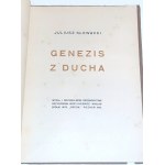 SŁOWACKI- GENEZIS Z DUCHA Wydał i oryginalnemi drzeworytami przyozdobił Jerzy Hulewicz