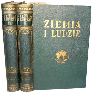 MOŚCIŃSKI, SUMIŃSKI- EARTH AND PEOPLE EUROPE AND ASIA ed. 1934-35. bound by Zjawiński