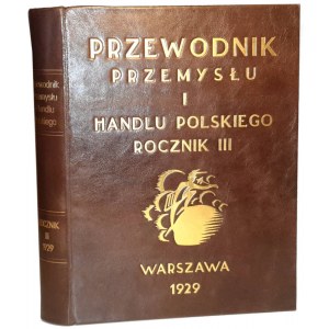PĄCZEWSKI - GUIDE TO POLISH INDUSTRY AND COMMERCE YEARBOOK III 1929