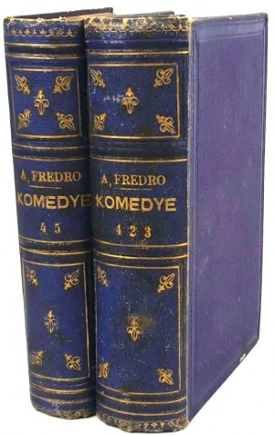 FREDRO- KOMEDYE T. I-V [komplet w 2 wol.] wyd. 1871