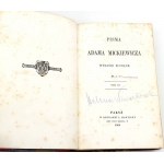 MICKIEWICZ- PISMA vol. 1-6 veröffentlicht in Paris 1860-1861