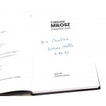 MILOSZ- DIE EROBERUNG DES AUTORS Autogramm!