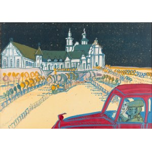 Edward Dwurnik (1943 Radzymin - 2018 Warsaw), In the Car, 1971