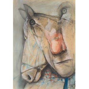 Stasys Eidrigevicius (b. 1949, Medinskaiai, Lithuania), Head (horse)
