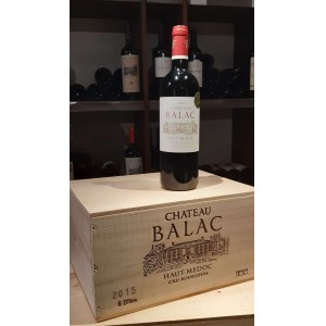 Château Balac Haut-Medoc 0,75L 13%, rocznik 2015 skrzynka - 6 butelek